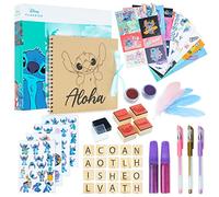 Disney Manualidades Niños, Kit Scrapbooking Completo con Materiales, Pegatinas, Album Fotos para Pegar y Escribir Regalos Lilo y Stitch para Niñas