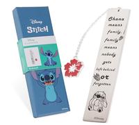 Disney Marcapáginas de Metal para Mujer con Frase Inspiradora - Regalo para Ella (Plata Stitch)