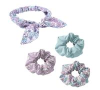 Disney Marie Set de Belleza, Incluye 1 Bandana, 3 Gomas para el Cabello Scrunchies, Set de Accesorios Los Aristogatos para el Pelo para Niñas, Regalo para Niñas - Azul
