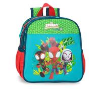 Disney Marvel Dino-Webs Mochila infantil, mochila escolar, fabricada en Poliéster, bolsillos laterales, tirantes anchos ajustables de Joumma Bags