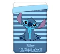 Disney Marvel Edredón Nórdico 170x260cm Cama 90cm (Lilo & Stitch Azul) | Fibra Hueca 280gr Modelos: Avengers, Lilo y Stitch, Spiderman, Barbie, Frozen, Mickey, Minnie, Hulk, Princesas, Sonic y Bluey