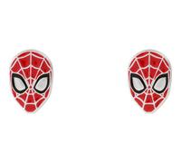 Disney Marvel Spiderman - Pendientes de tuerca de plata de ley esmaltados con dibujos animados, Plata de ley