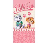 Disney Marvel Toalla de Playa Infantil 70x140 cm - Microfibra de Secado Rápido - Varios Diseños Oficiales Mickey, Minnie, Stitch, Frozen, Avengers y Spider-Man (Paw Patrol Rosa)