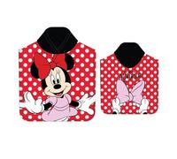 Disney Marvel Toallas Poncho Infantiles con Capucha 55x110cm 100% Microfibra Varios Diseños a Elegir (Minnie)