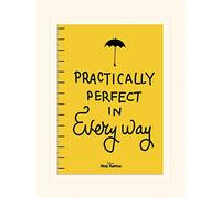 Disney Mary Poppins-Practical Perfect - Lienzo impreso (30 x 40 cm), multicolor