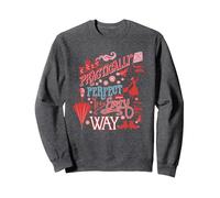 Disney Mary Poppins Practically Perfect In Every Way Sudadera, Unisex para adultos, Jaspeado Oscuro, XXL
