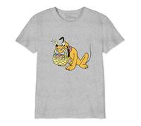 Disney « Más Bien with Basket Easter Mickey » BODMICKTS091 Camiseta Niño, Gris Melange, Talla 10 Años, Gris Melange., 10 Años