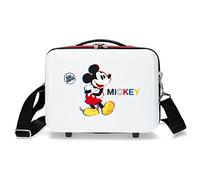Disney Mickey 3D Neceser Adaptable Blanco 29x21x15 cms Rígido ABS 9,14L 0,8 kgs