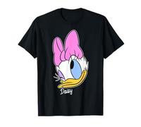 Disney Mickey And Friends Daisy Duck Big Face Signature Camiseta