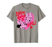 Disney Mickey And Friends Love You Pal Minnie & Daisy Heart Camiseta