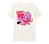 Disney Mickey And Friends Love You Pal Minnie & Daisy Heart Camiseta premium