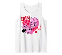 Disney Mickey And Friends Love You Pal Minnie & Daisy Heart Camiseta sin Mangas