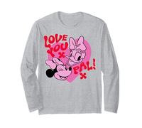 Disney Mickey And Friends Love You Pal Minnie & Daisy Heart Manga Larga