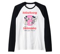 Disney Mickey And Friends Mickey & Minnie Aloha From Hawaii Camiseta Manga Raglan
