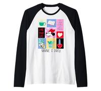Disney Mickey And Friends Minnie & Daisy Love Your Life Camiseta Manga Raglan