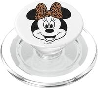 Disney Mickey And Friends Minnie Mouse Leopard Bow Big Face PopSockets PopGrip para MagSafe