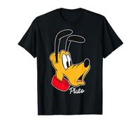 Disney Mickey And Friends Pluto Big Face Signature Camiseta