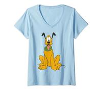 Disney Mickey And Friends Pluto Traditional Portrait Camiseta Cuello V