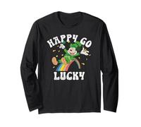 Disney Mickey and Friends St. Patrick's Day Happy Go Lucky Manga Larga
