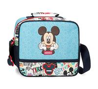Disney Mickey Be Cool Estuche tres compartimentos Azul 22x12x5 cms Poliéster