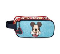 Disney Mickey Be Cool Estuche Triple Azul 22x10x9 cms Poliéster