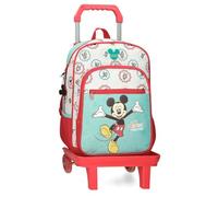 Disney Mickey Best Friends Together Equipaje- Bolsa de Mensajero, Niños, Multicolor, Sac à Dos 38 + Trolley
