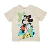 Disney Mickey, Camiseta, Niño, Niña, (4 a 10 años), Polo, Camiseta de Tirantes, Camisa, Estampado, Ropa, Unisex, Niños, Deportes, Transpirable, Modelo DIS MFB 5202C376 S1-2A, Beige