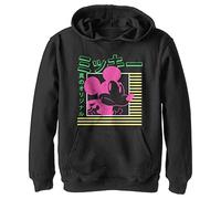 Disney Mickey Classic - Kanji Mickey Hoodie, Niños, Negro, 5/6