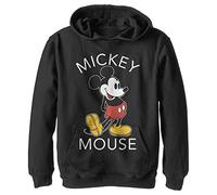 Disney Mickey Classic - Mickey Classic Hoodie, Niños, Negro, 5/6