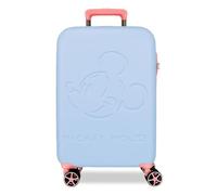 Disney Mickey Crazy Trip Maleta de Cabina Azul 36x55x20 cms Rígido 2,5 kgs Cierre TSA ABS 2,5 kgs 39,6L Equipaje de Mano