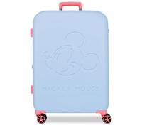Disney Mickey Crazy Trip Maleta Mediana Azul 44,5x65x26 cms Rígido 3,86 kgs Cierre TSA ABS 3,86 kgs 75,21L Extensible