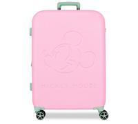 Disney Mickey Crazy Trip Maleta Mediana Rosa 44,5x65x26 cms Rígido 3,86 kgs Cierre TSA ABS 3,86 kgs 75,21L Extensible