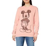 Disney Mickey Forward Sketch Sudadera, Rosa (Dusty Pink Ltpk), 40 (Talla del Fabricante: Medium) para Mujer