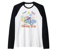 Disney Mickey & Friends 2026 Family Trip USA Summer Vacation Camiseta Manga Raglan