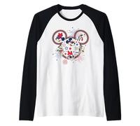 Disney Mickey & Friends Americana 4th of July Fireworks Icon Camiseta Manga Raglan