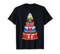 Disney Mickey & Friends Birthday Cake Birthday Party Gift Camiseta