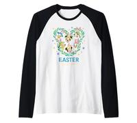 Disney Mickey & Friends Easter Ensemble Bunny Ears Icon Camiseta Manga Raglan