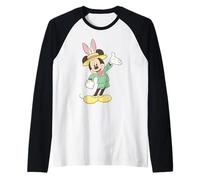 Disney Mickey & Friends Easter Mickey Bunny Chest Portrait Camiseta Manga Raglan
