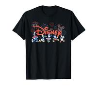 Disney Mickey & Friends Fireworks 4th of July Script Logo Camiseta