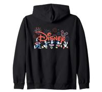 Disney Mickey & Friends Fireworks 4th of July Script Logo Sudadera con Capucha