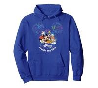 Disney Mickey & Friends Fireworks Vacation Family Trip 2026 Sudadera con Capucha, Unisex para adultos, Azul Real, S