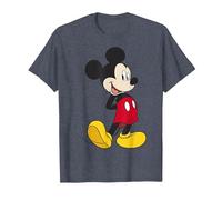 Disney Mickey & Friends Mickey Classic - Retrato Camiseta, Hombre, Azul Jaspeado, 3XL
