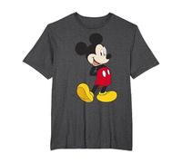 Disney Mickey & Friends Mickey Classic - Retrato Camiseta, Hombre tallas grandes, Jaspeado Oscuro, 3X Alto