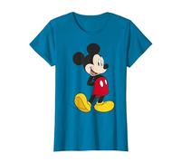 Disney Mickey & Friends Mickey Classic - Retrato Camiseta, Mujer, Zafiro, 3XL