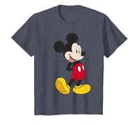 Disney Mickey & Friends Mickey Classic - Retrato Camiseta, Niños, Azul Jaspeado, 3 años