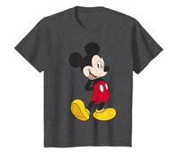 Disney Mickey & Friends Mickey Classic - Retrato Camiseta, Niños, Jaspeado Oscuro, 3 años
