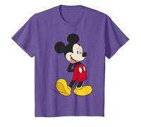 Disney Mickey & Friends Mickey Classic - Retrato Camiseta, Niños, Morado Jaspeado, 3 años