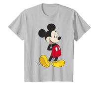 Disney Mickey & Friends Mickey Classic - Retrato Camiseta, Niños, Plata, 3 años
