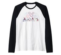 Disney Mickey & Friends Retro 4th of July Fireworks USA 250 Camiseta Manga Raglan