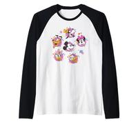 Disney Mickey & Friends Spring Easter Friendly Flower Faces Camiseta Manga Raglan